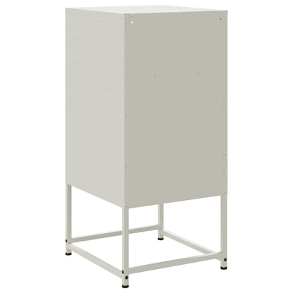 vidaXL Bedside Cabinets 2 pcs White 36x39x78 cm Steel