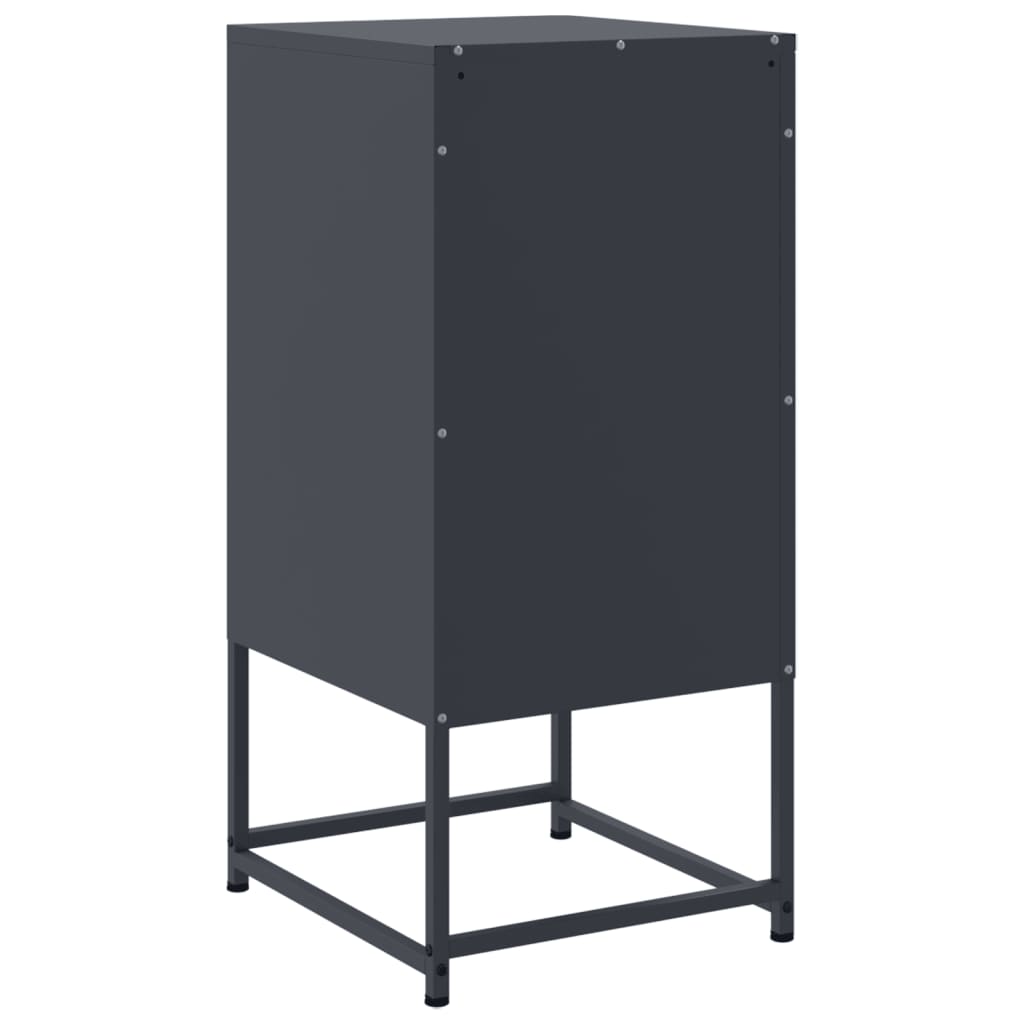 vidaXL Bedside Cabinets 2 pcs Anthracite 36x39x78 cm Steel