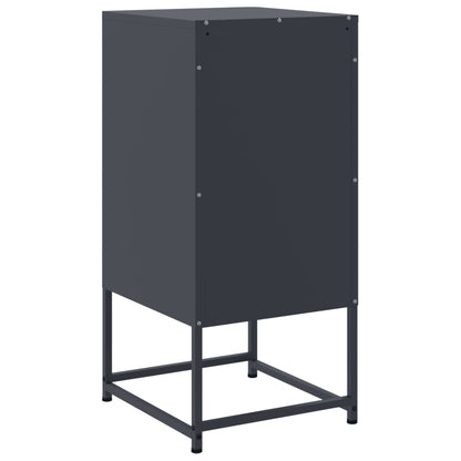 vidaXL Bedside Cabinets 2 pcs Anthracite 36x39x78 cm Steel
