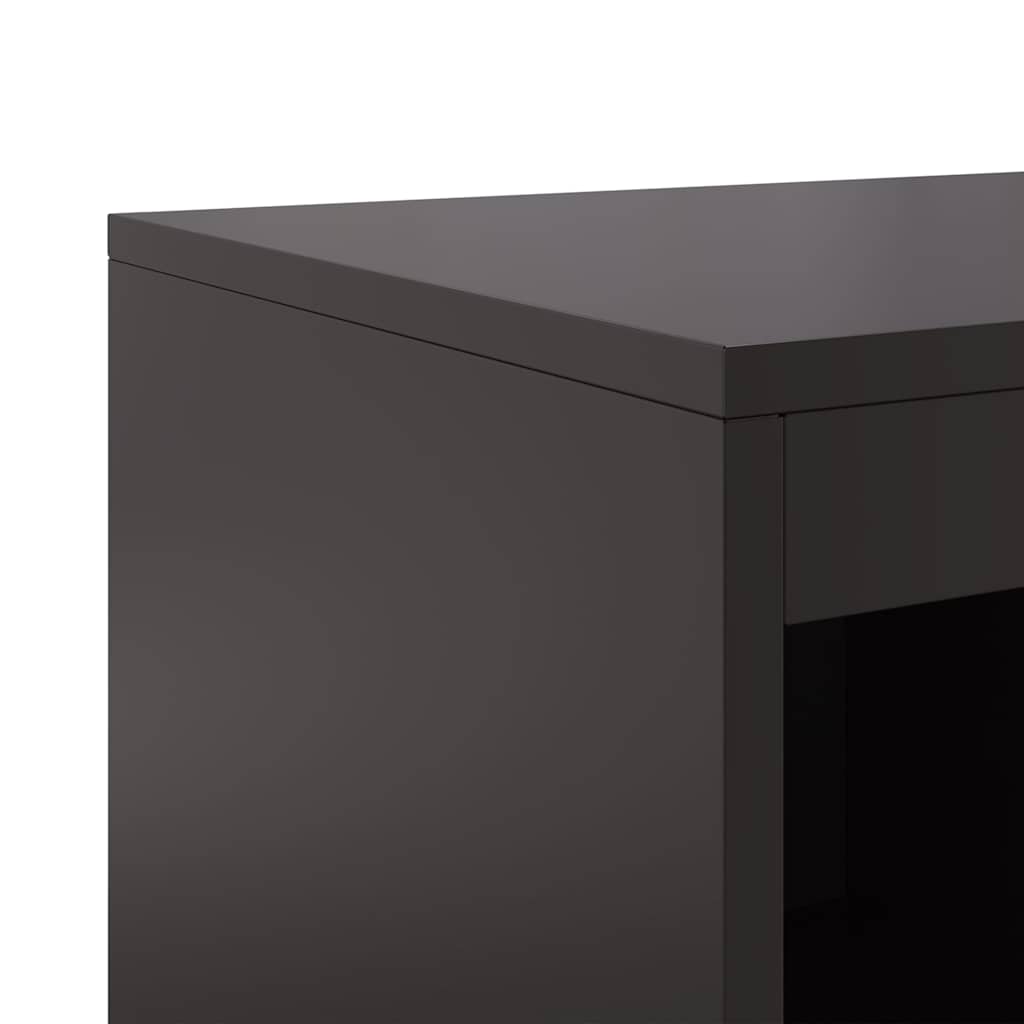 vidaXL Sideboard Black 100,5x39x107 cm Steel