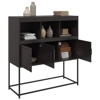 vidaXL Sideboard | Black | Cold-rolled steel | Standard | Sideboard