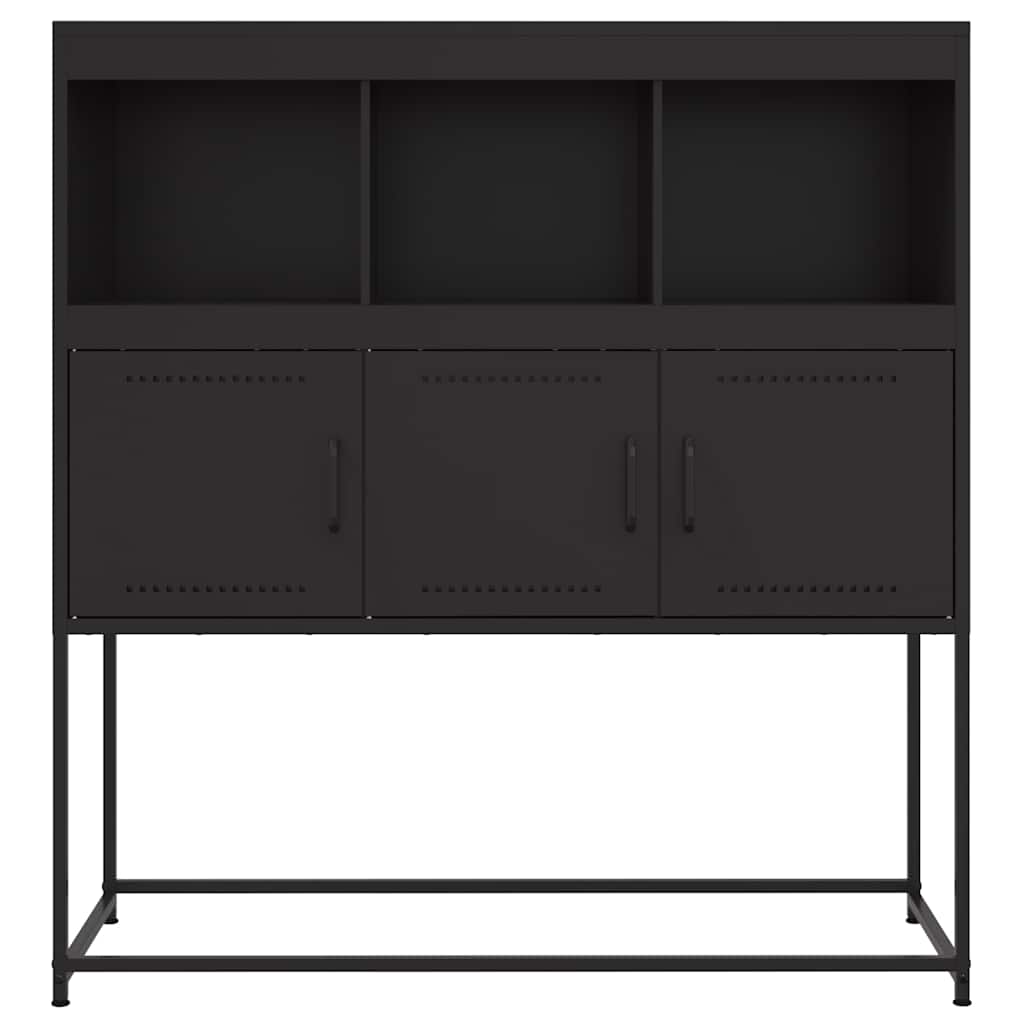 vidaXL Sideboard | Black | Cold-rolled steel | Standard | Sideboard