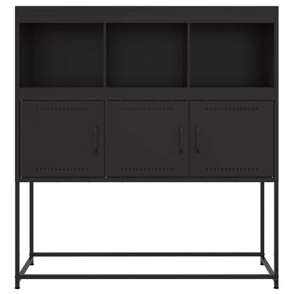 vidaXL Sideboard | Black | Cold-rolled steel | Standard | Sideboard