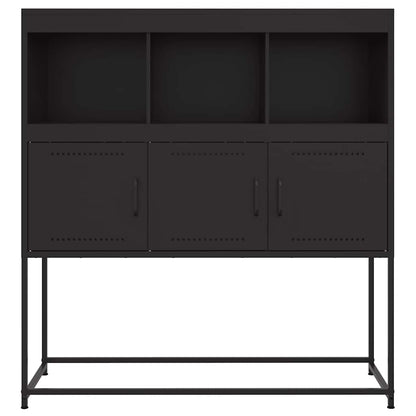 vidaXL Sideboard Black 100.5x39x107 cm Steel