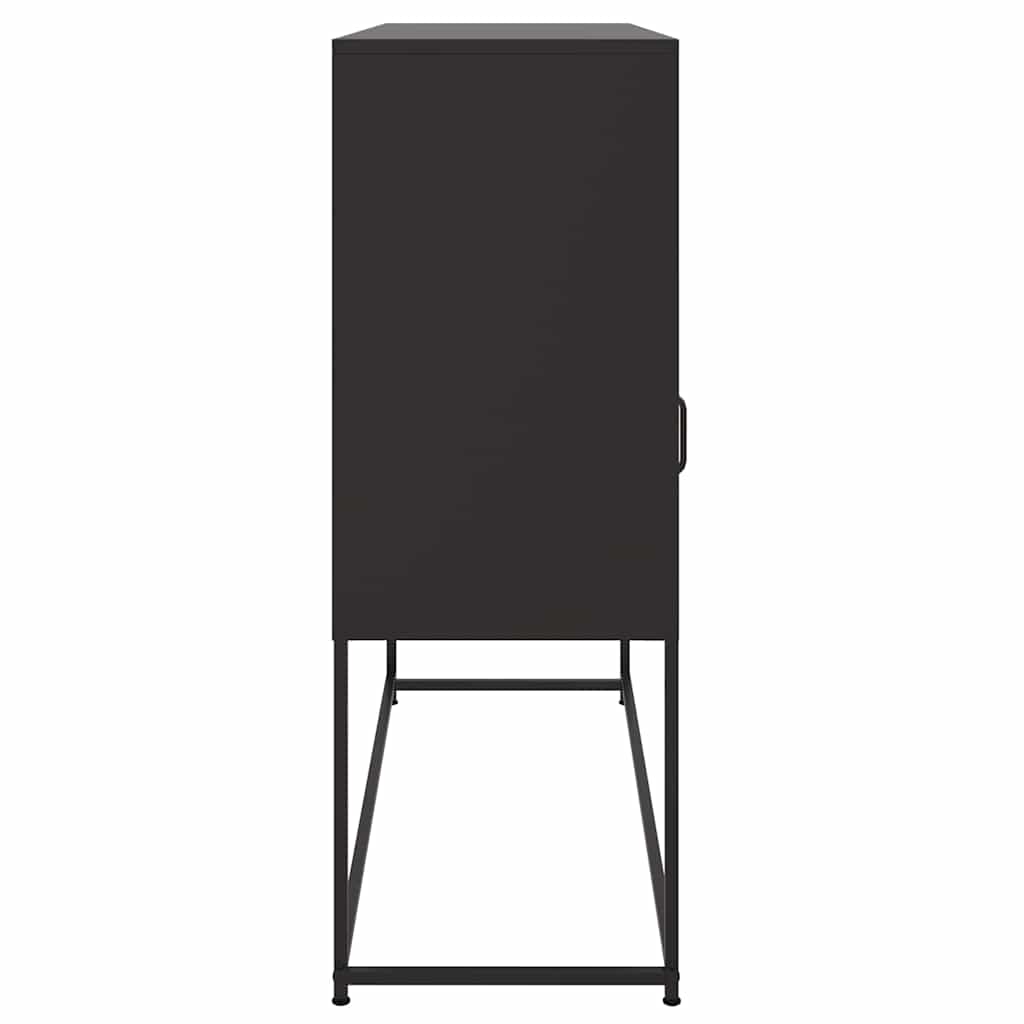 vidaXL Sideboard | Black | Cold-rolled steel | Standard | Sideboard