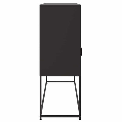 vidaXL Sideboard | Black | Cold-rolled steel | Standard | Sideboard