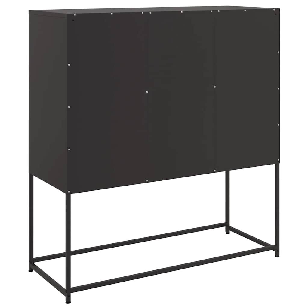 vidaXL Sideboard | Black | Cold-rolled steel | Standard | Sideboard