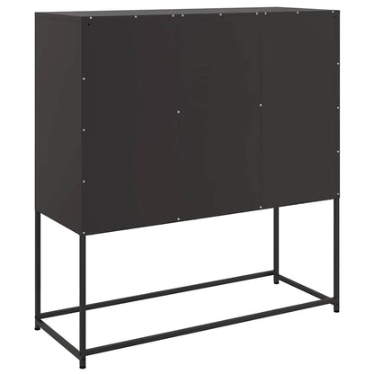vidaXL Sideboard | Black | Cold-rolled steel | Standard | Sideboard