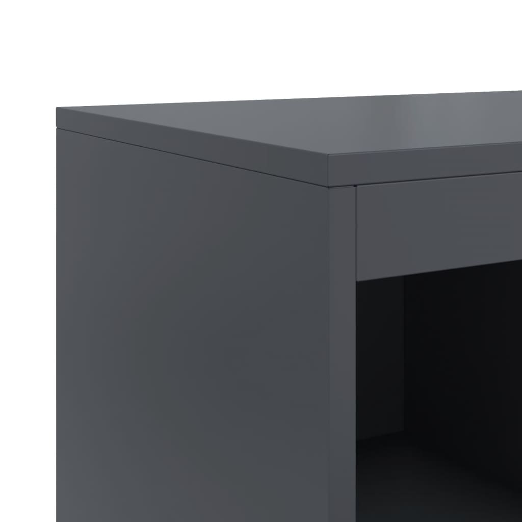 vidaXL Sideboard Anthracite 100,5x39x107 cm Steel