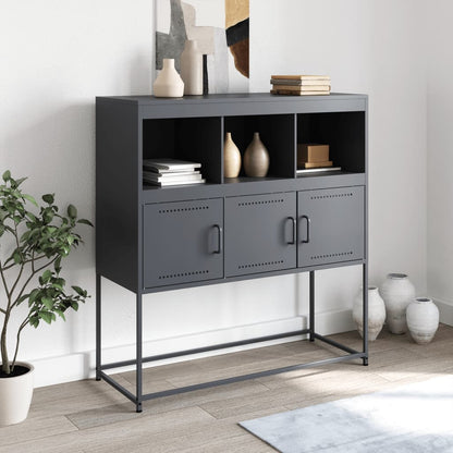vidaXL Sideboard Anthracite 100,5x39x107 cm Steel
