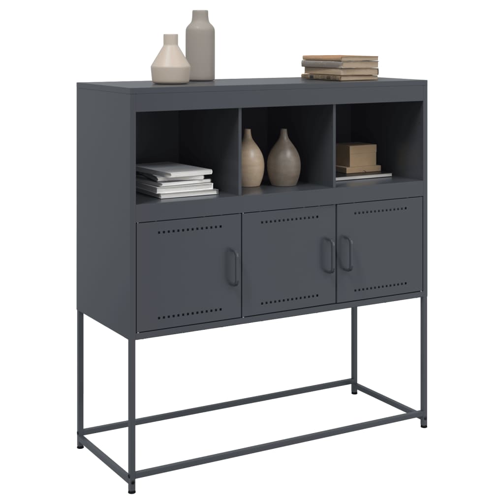 vidaXL Sideboard Anthracite 100,5x39x107 cm Steel