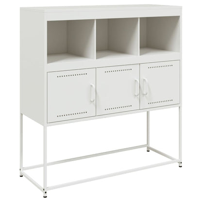 vidaXL Sideboard White 100,5x39x107 cm Steel