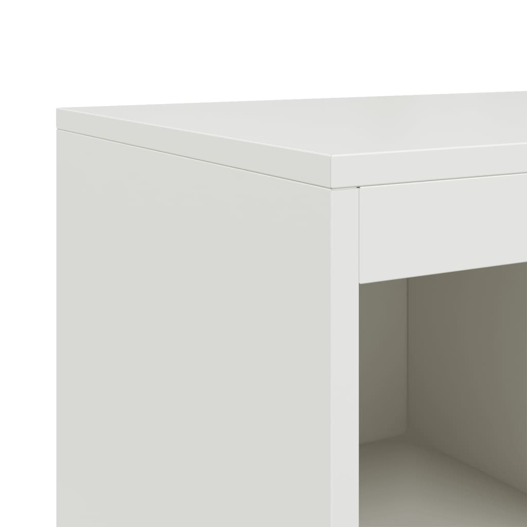vidaXL Sideboard White 100,5x39x107 cm Steel