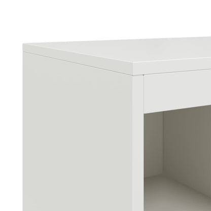 vidaXL Sideboard White 100,5x39x107 cm Steel