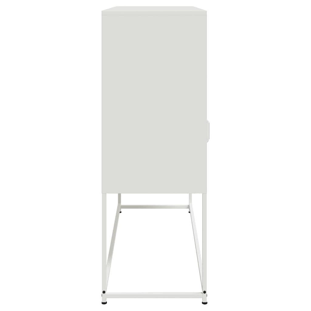 vidaXL Sideboard White 100.5x39x107 cm Steel