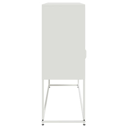 vidaXL Sideboard White 100,5x39x107 cm Steel
