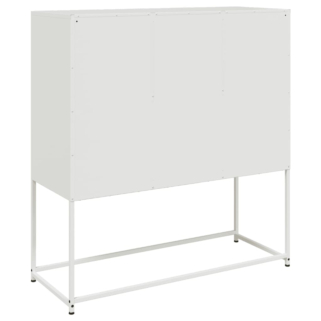 vidaXL Sideboard White 100.5x39x107 cm Steel