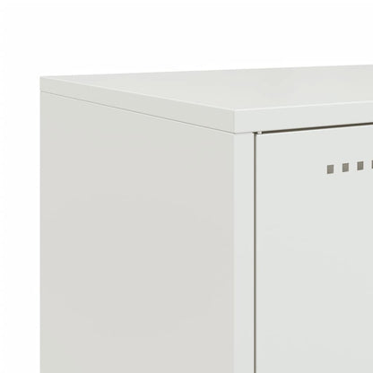 vidaXL Sideboard White 100,5x39x107 cm Steel