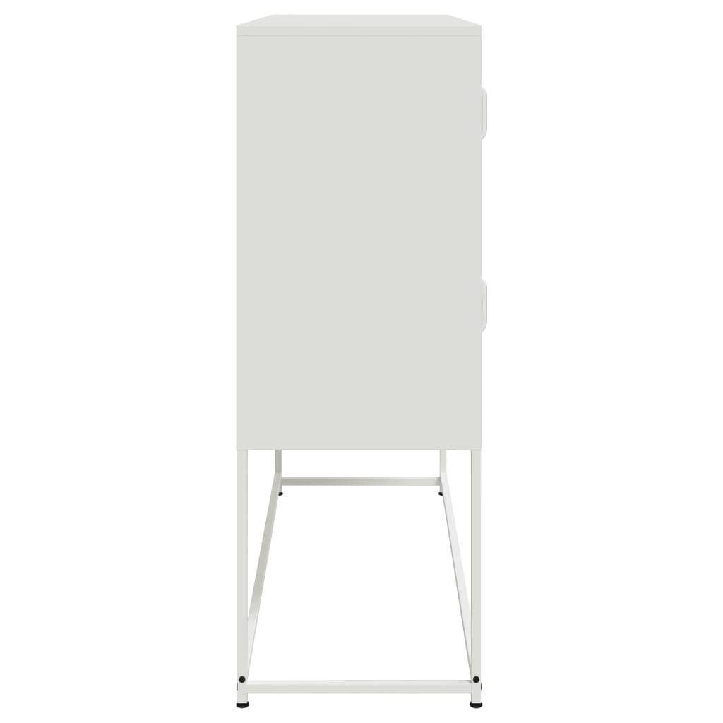 vidaXL Sideboard White 100.5x39x107 cm Steel