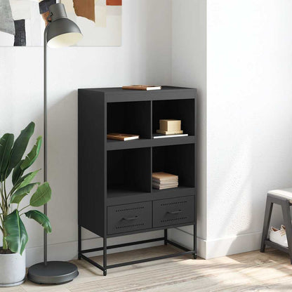 vidaXL Highboard Black 68x39x111,5 cm Steel