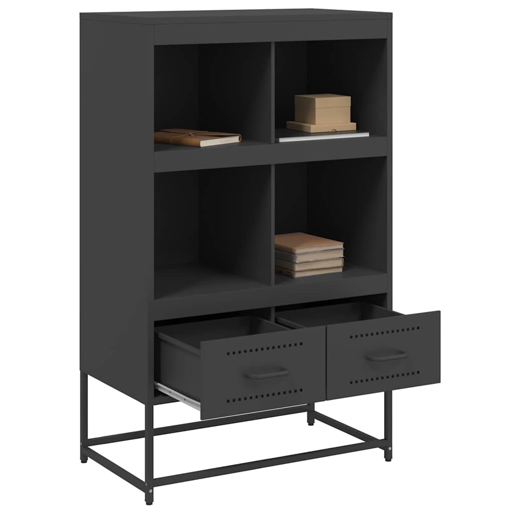 vidaXL Highboard Black 68x39x111,5 cm Steel