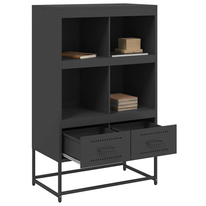 vidaXL Highboard Black 68x39x111,5 cm Steel