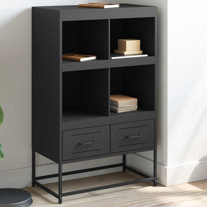 vidaXL Highboard Black 68x39x111,5 cm Steel