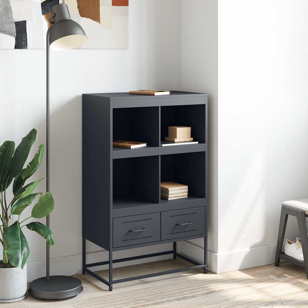 vidaXL Highboard Anthracite 68x39x111,5 cm Steel