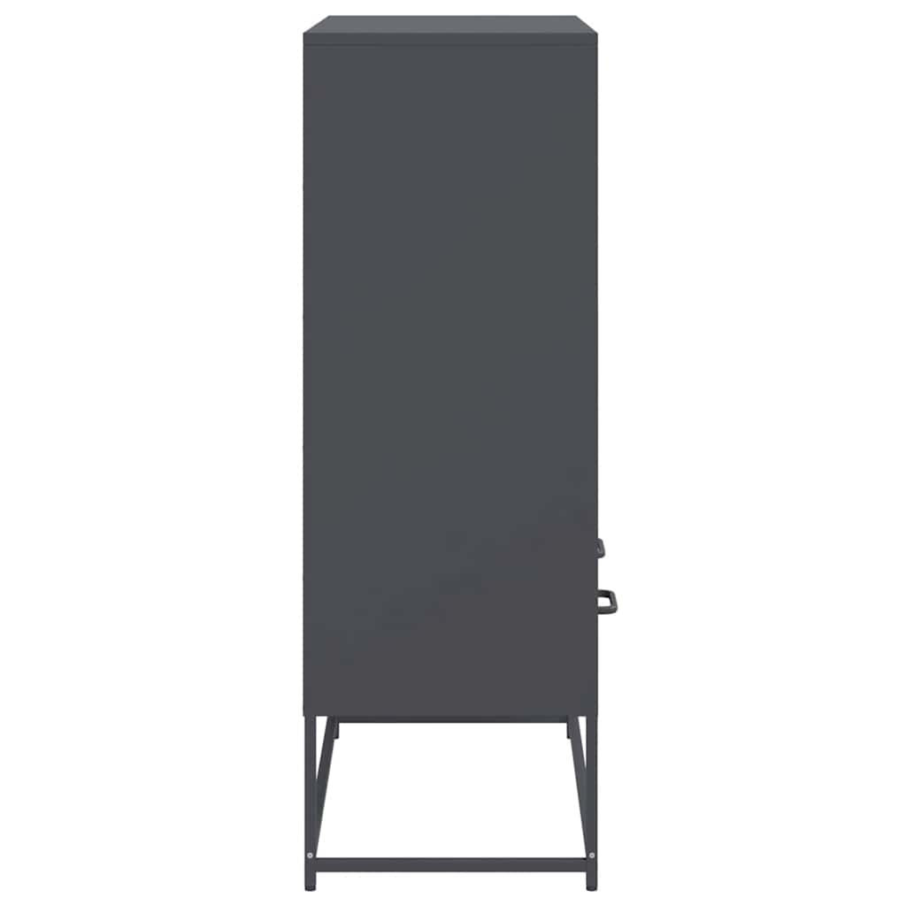 vidaXL Highboard Anthracite 68x39x111,5 cm Steel