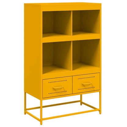 vidaXL Highboard Mustard Yellow 68x39x111,5 cm Steel