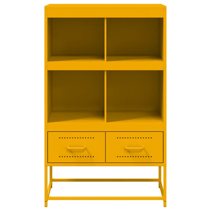 vidaXL Highboard Mustard Yellow 68x39x111,5 cm Steel