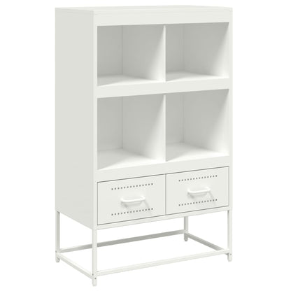vidaXL Highboard White 68.5x39x111.5 cm Steel