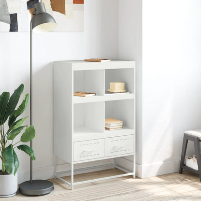 vidaXL Highboard White 68x39x111,5 cm Steel