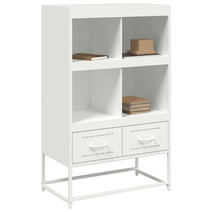 vidaXL Highboard White 68.5x39x111.5 cm Steel