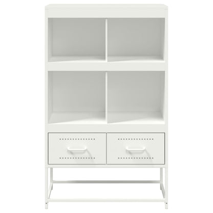 vidaXL Highboard White 68.5x39x111.5 cm Steel