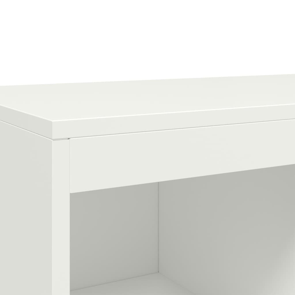 vidaXL Highboard White 68.5x39x111.5 cm Steel