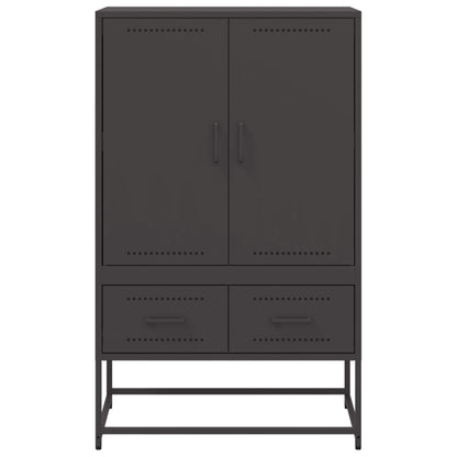 vidaXL Highboard Black 68x39x111,5 cm Steel