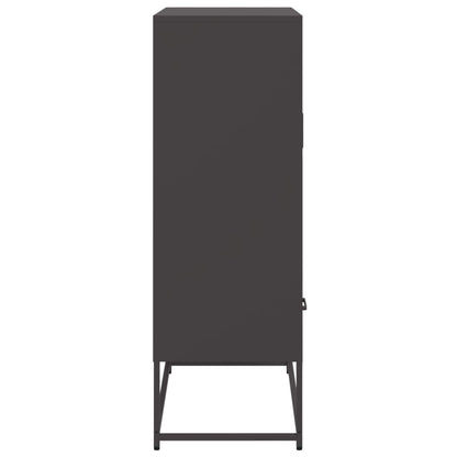 vidaXL Highboard Black 68x39x111,5 cm Steel