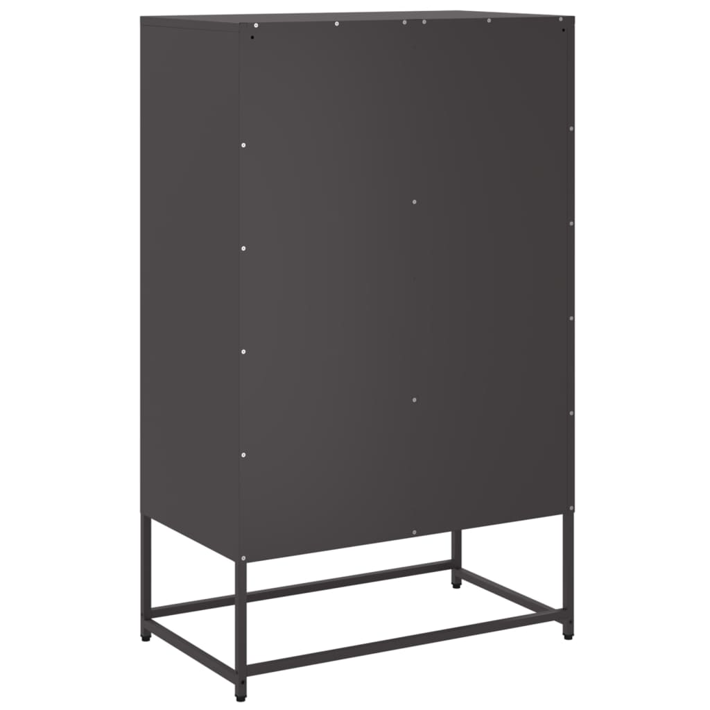 vidaXL Highboard Black 68x39x111,5 cm Steel