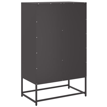 vidaXL Highboard Black 68x39x111,5 cm Steel