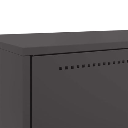 vidaXL Highboard Black 68x39x111,5 cm Steel