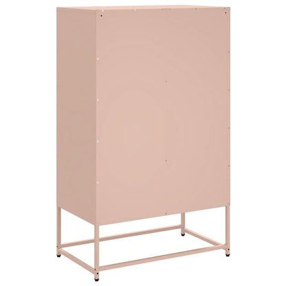 vidaXL Highboard Pink 68x39x111.5 cm Steel