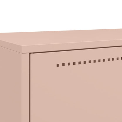 vidaXL Highboard Pink 68x39x111.5 cm Steel