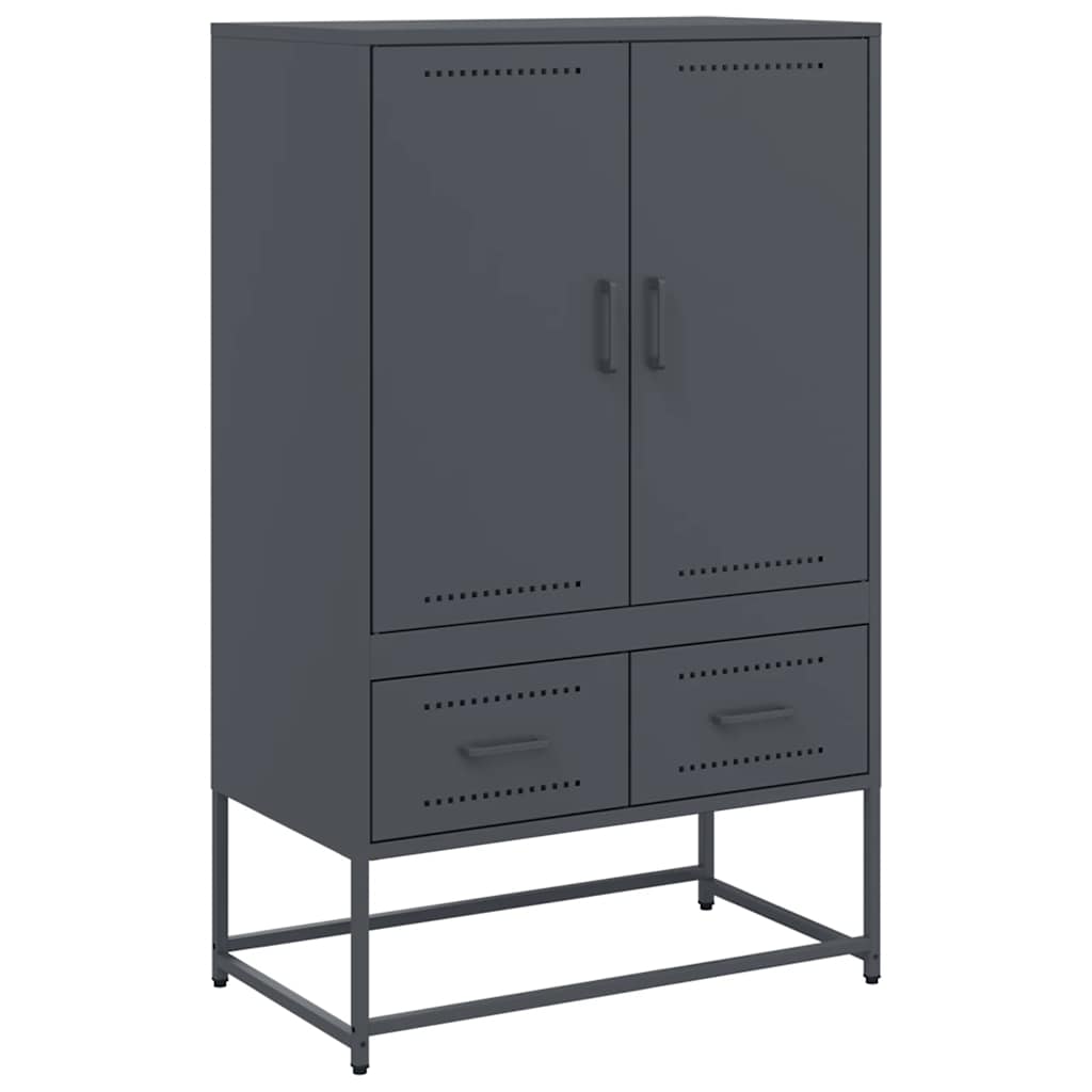 vidaXL Highboard Anthracite 68x39x111,5 cm Steel