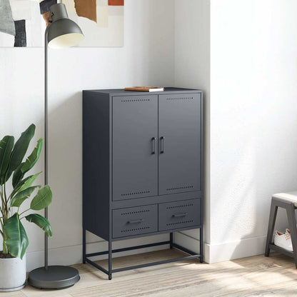 vidaXL Highboard Anthracite 68x39x111,5 cm Steel