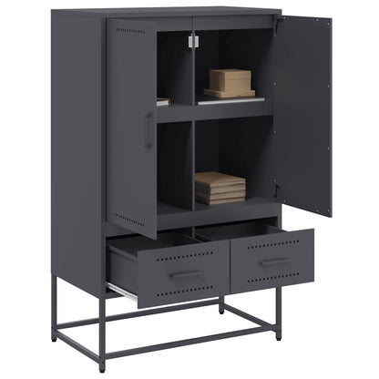 vidaXL Highboard Anthracite 68x39x111,5 cm Steel