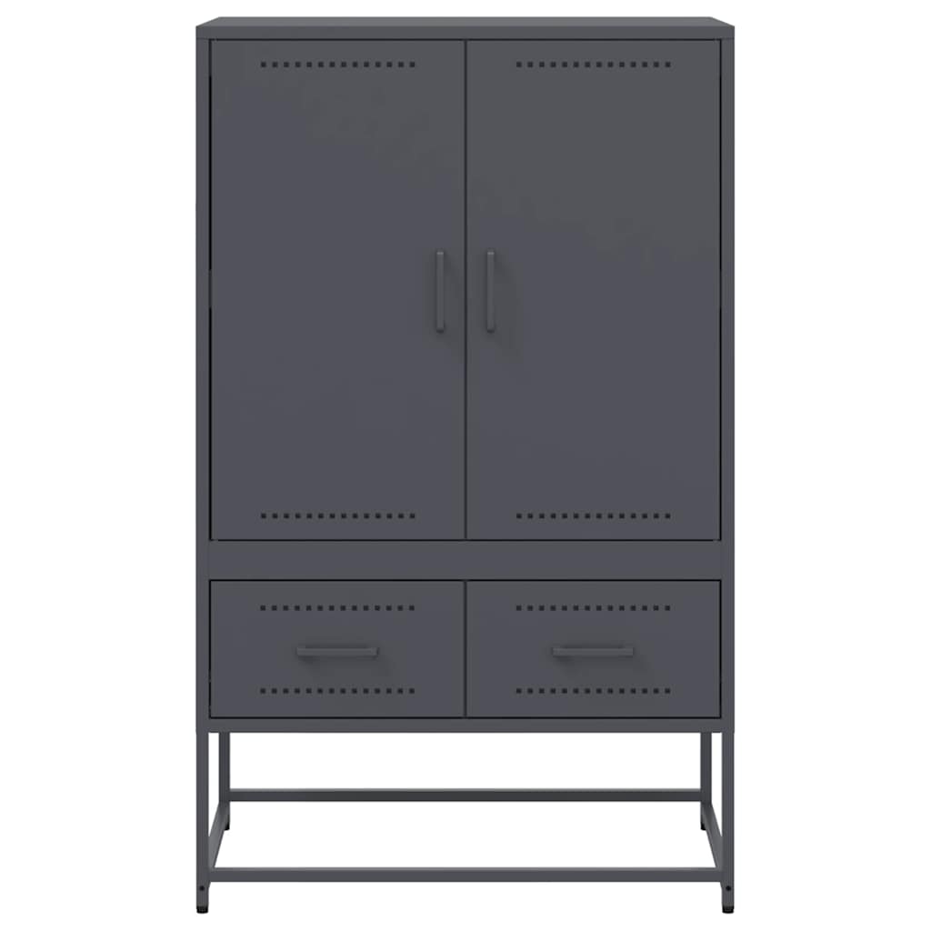 vidaXL Highboard Anthracite 68x39x111.5 cm Steel