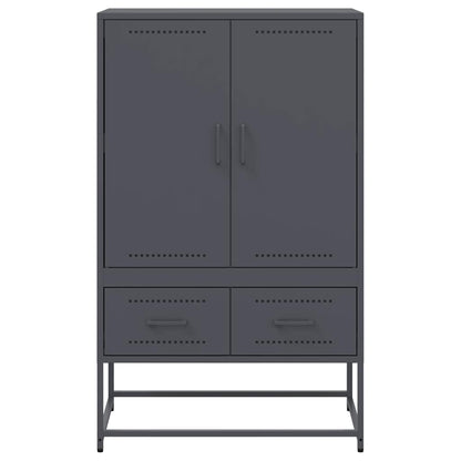vidaXL Highboard Anthracite 68x39x111.5 cm Steel