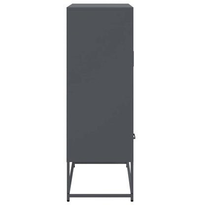 vidaXL Highboard Anthracite 68x39x111.5 cm Steel