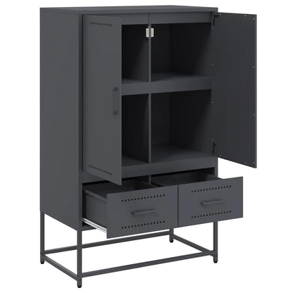 vidaXL Highboard Anthracite 68x39x111,5 cm Steel